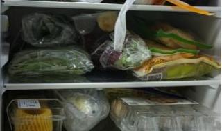 上海女子晒冰箱